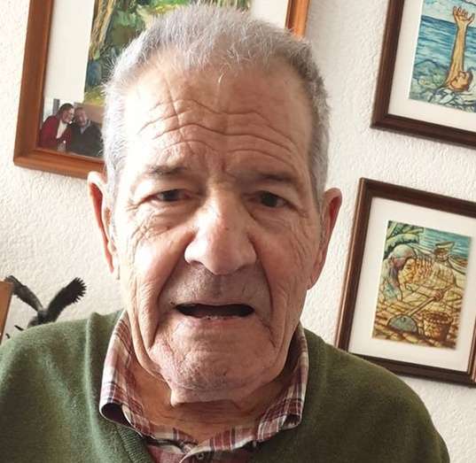 Antonio López Artiles, en una foto familiar cuando festejó su 91 años/TA.